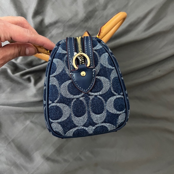 Coach denim mini Rowan RARE NWT - Picture 5 of 9